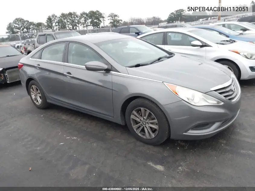 5NPEB4AC8BH112051 2011 Hyundai Sonata Gls