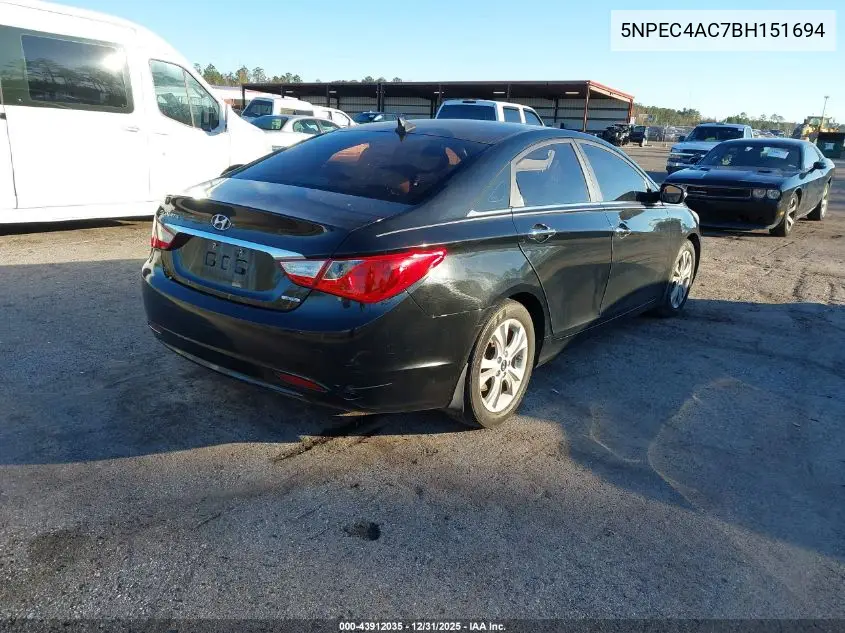 5NPEC4AC7BH151694 2011 Hyundai Sonata Limited