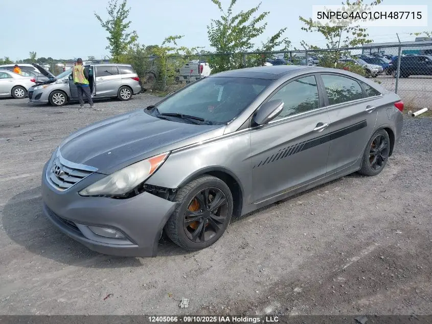 5NPEC4AC1CH487715 2012 Hyundai Sonata Limited