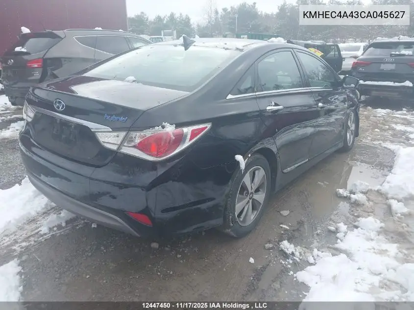 KMHEC4A43CA045627 2012 Hyundai Sonata Hybrid Premium