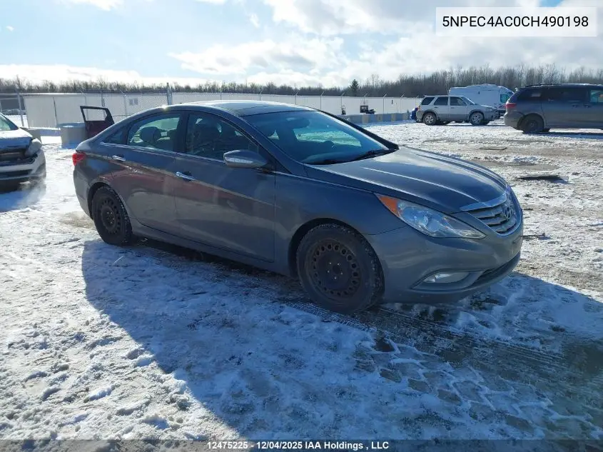 5NPEC4AC0CH490198 2012 Hyundai Sonata Limited