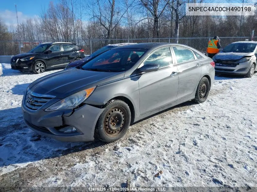 5NPEC4AC0CH490198 2012 Hyundai Sonata Limited