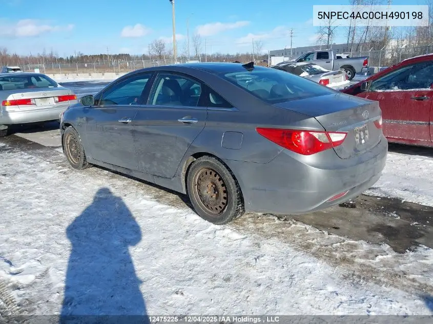 5NPEC4AC0CH490198 2012 Hyundai Sonata Limited