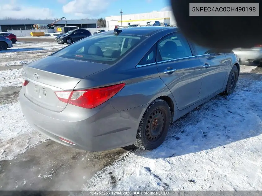 5NPEC4AC0CH490198 2012 Hyundai Sonata Limited
