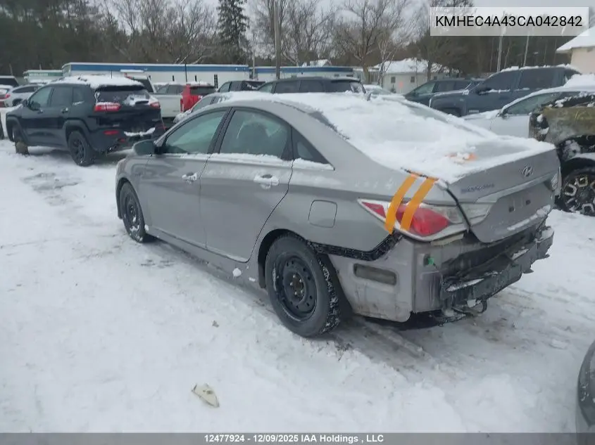 KMHEC4A43CA042842 2012 Hyundai Sonata Hybrid Hybrid