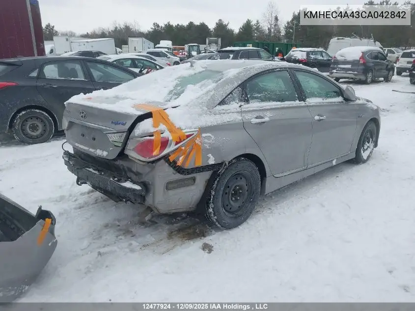 KMHEC4A43CA042842 2012 Hyundai Sonata Hybrid Hybrid