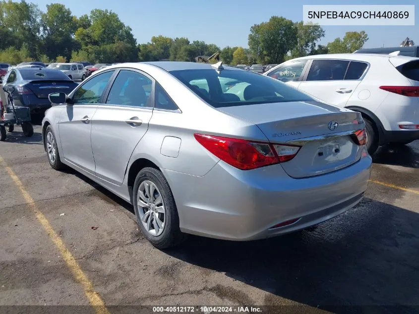 5NPEB4AC9CH440869 2012 Hyundai Sonata Gls