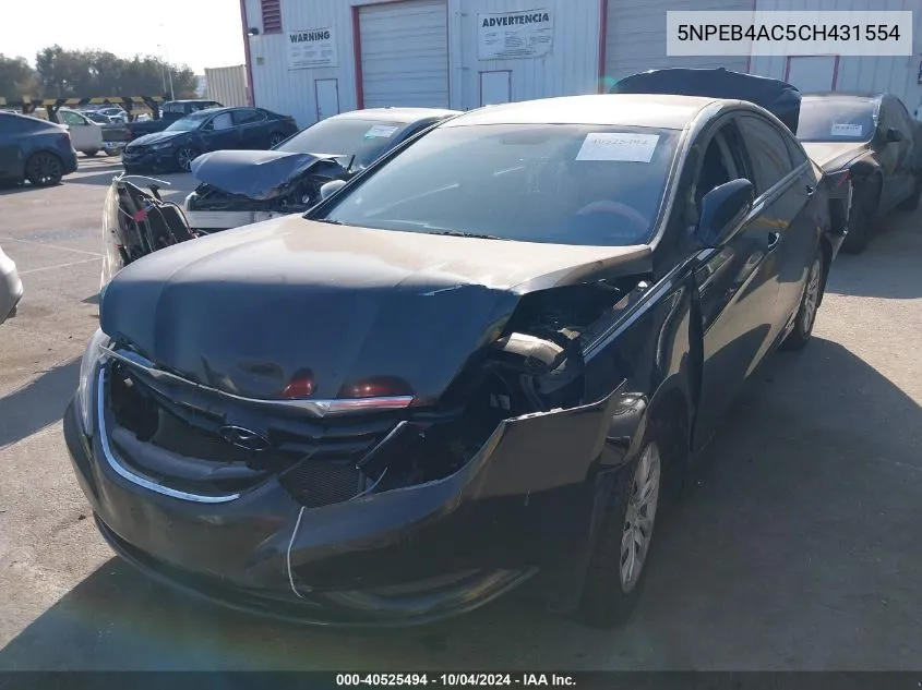 5NPEB4AC5CH431554 2012 Hyundai Sonata Gls