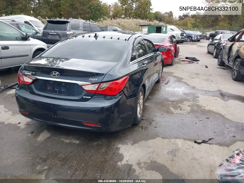 5NPEB4AC8CH332100 2012 Hyundai Sonata Gls