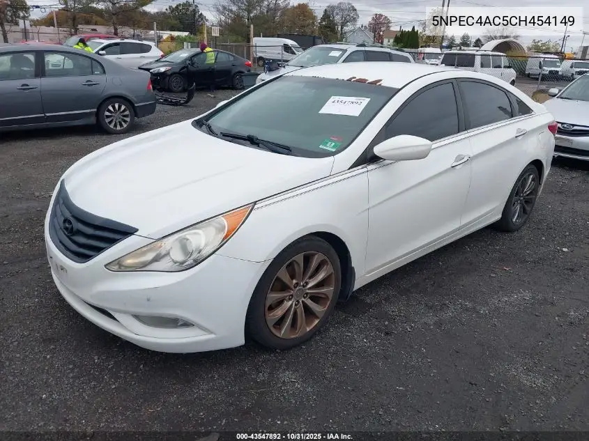 5NPEC4AC5CH454149 2012 Hyundai Sonata Se