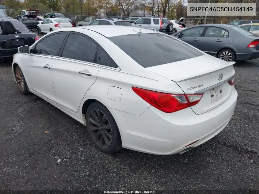 5NPEC4AC5CH454149 2012 Hyundai Sonata Se