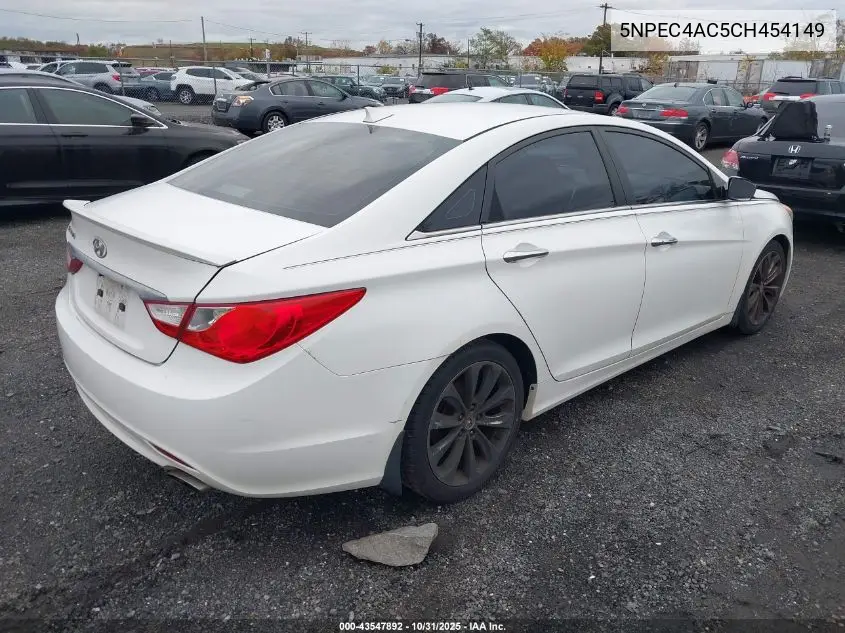 5NPEC4AC5CH454149 2012 Hyundai Sonata Se