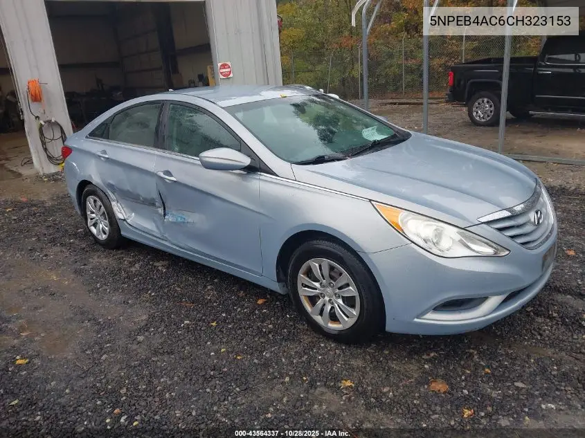 5NPEB4AC6CH323153 2012 Hyundai Sonata Gls