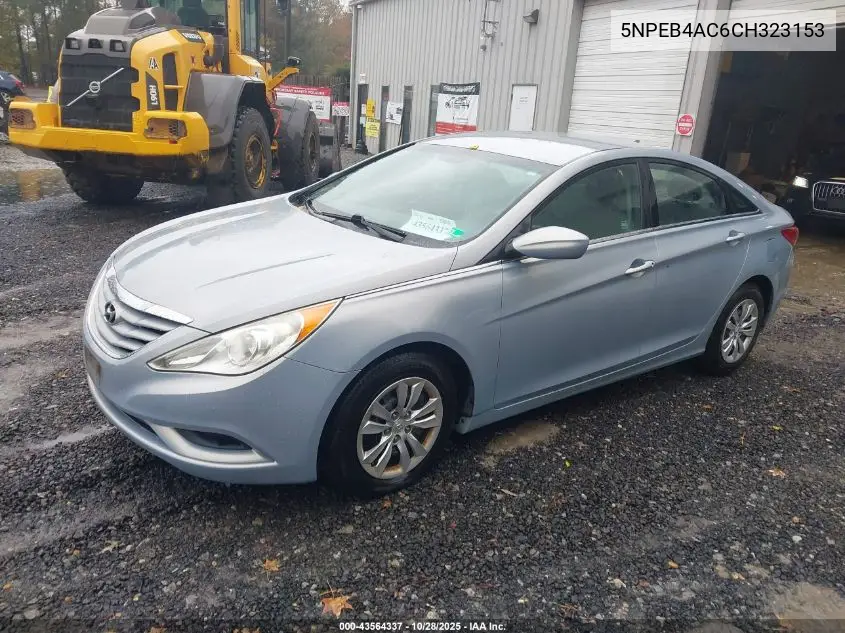 5NPEB4AC6CH323153 2012 Hyundai Sonata Gls