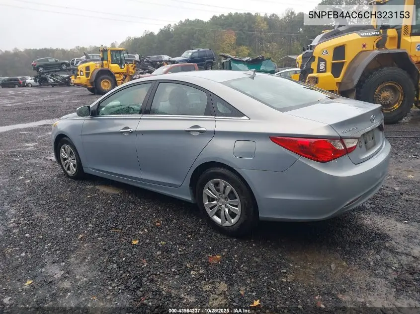 5NPEB4AC6CH323153 2012 Hyundai Sonata Gls