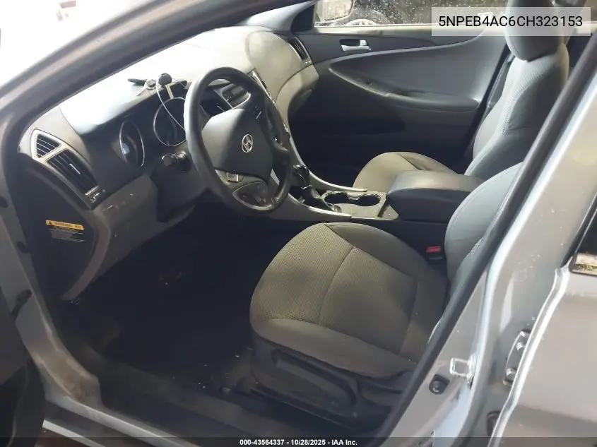 5NPEB4AC6CH323153 2012 Hyundai Sonata Gls