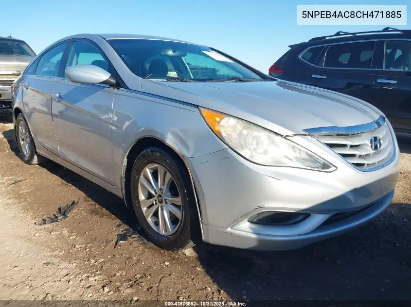 5NPEB4AC8CH471885 2012 Hyundai Sonata Gls