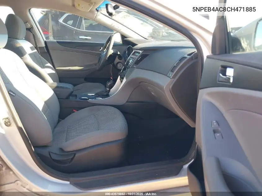 5NPEB4AC8CH471885 2012 Hyundai Sonata Gls