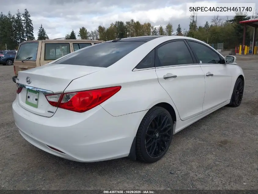 5NPEC4AC2CH461740 2012 Hyundai Sonata Limited
