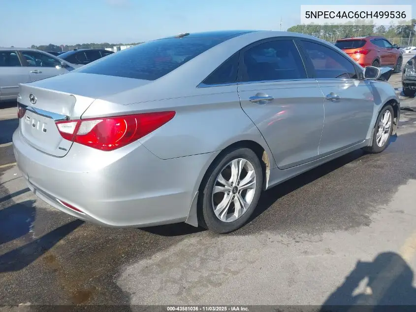 5NPEC4AC6CH499536 2012 Hyundai Sonata Limited