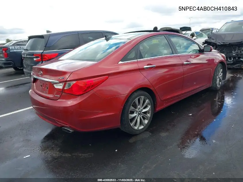 5NPEC4AB0CH410843 2012 Hyundai Sonata Limited 2.0T