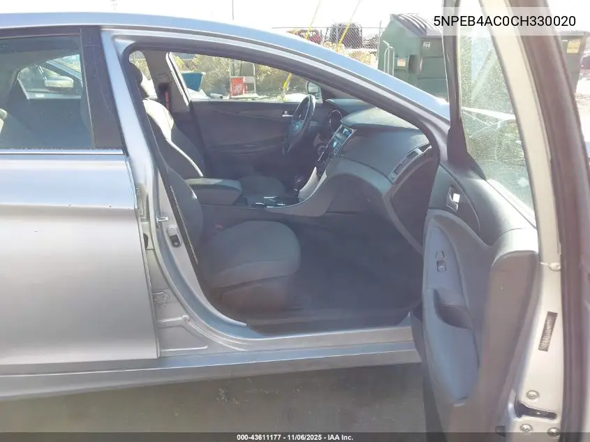 5NPEB4AC0CH330020 2012 Hyundai Sonata Gls