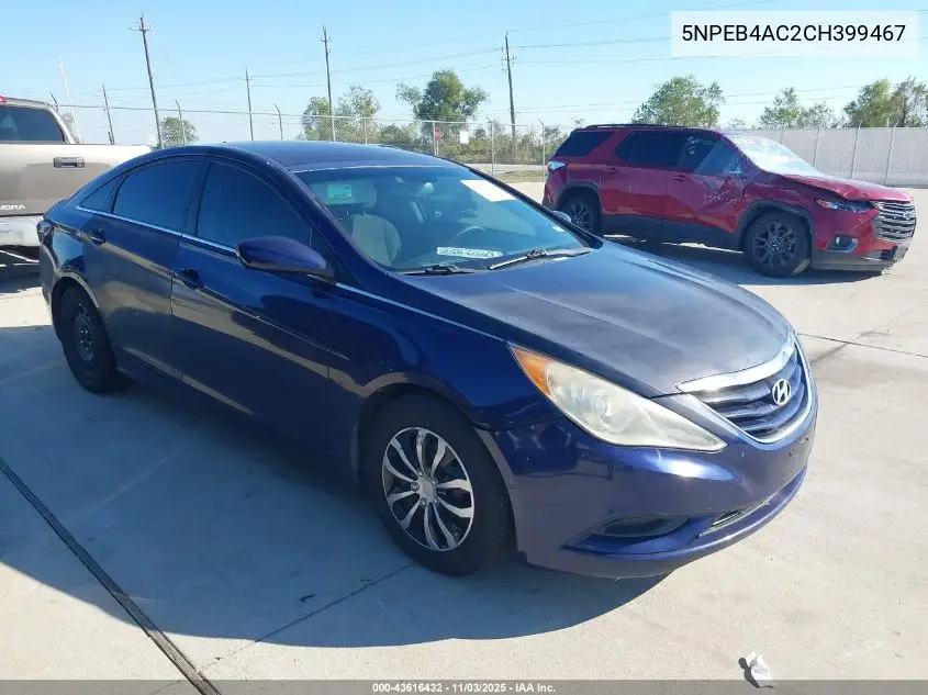 5NPEB4AC2CH399467 2012 Hyundai Sonata Gls