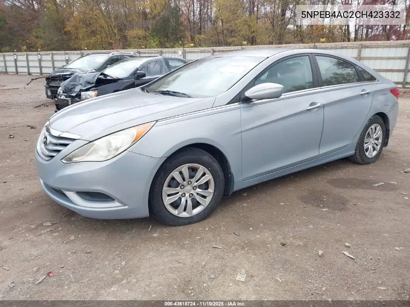 5NPEB4AC2CH423332 2012 Hyundai Sonata Gls
