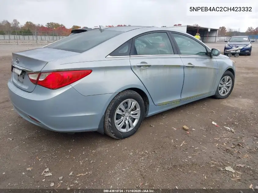 5NPEB4AC2CH423332 2012 Hyundai Sonata Gls