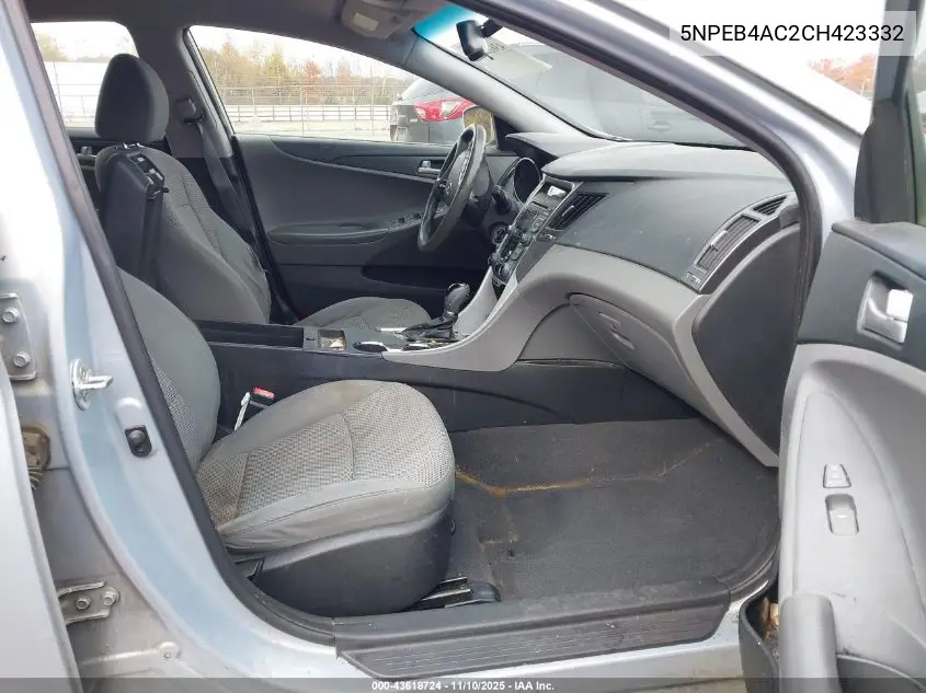 5NPEB4AC2CH423332 2012 Hyundai Sonata Gls