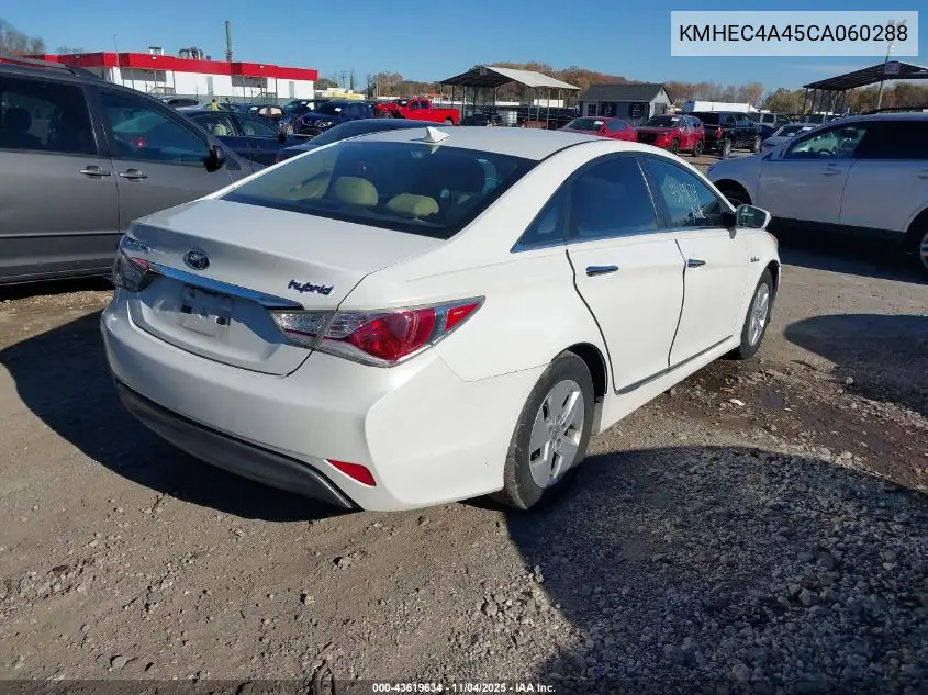 KMHEC4A45CA060288 2012 Hyundai Sonata Hybrid