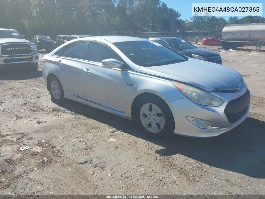 KMHEC4A48CA027365 2012 Hyundai Sonata Hybrid