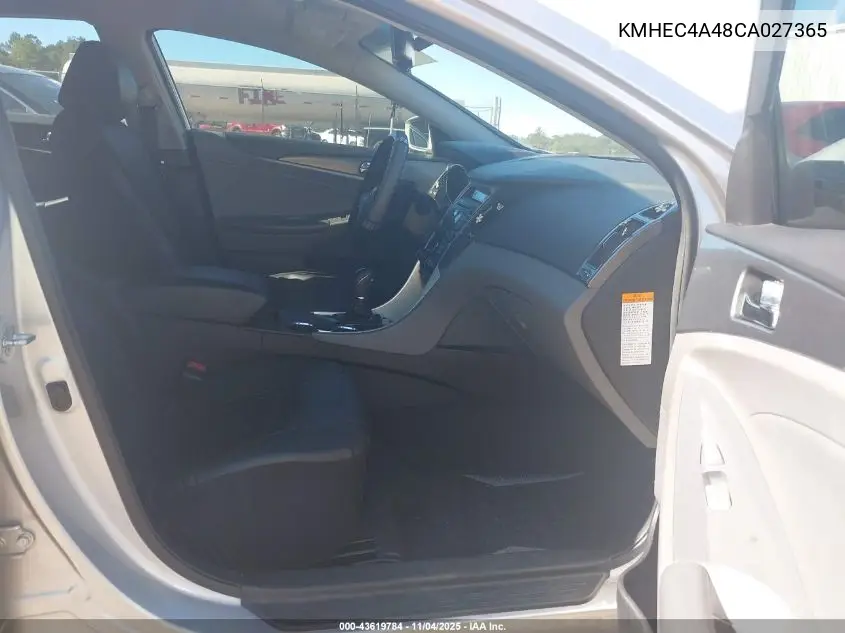 KMHEC4A48CA027365 2012 Hyundai Sonata Hybrid