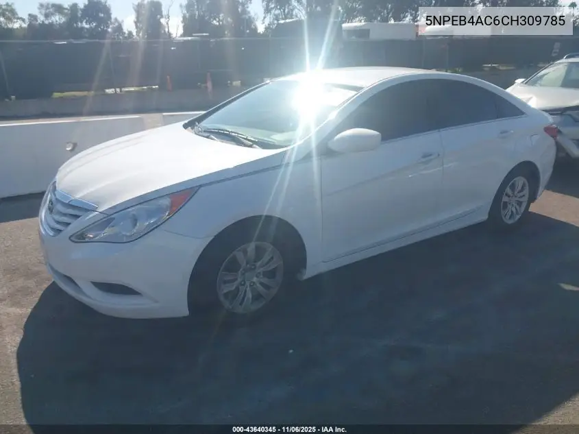 5NPEB4AC6CH309785 2012 Hyundai Sonata Gls
