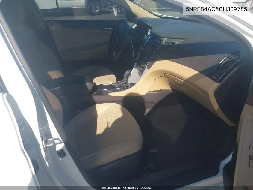 5NPEB4AC6CH309785 2012 Hyundai Sonata Gls