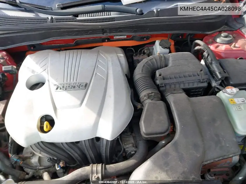 KMHEC4A45CA028098 2012 Hyundai Sonata Hybrid