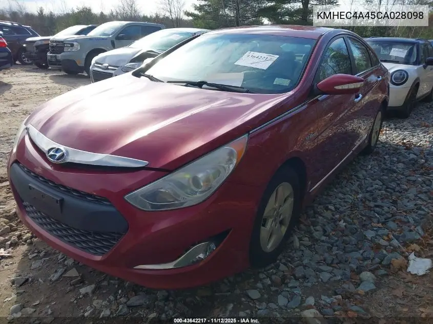 KMHEC4A45CA028098 2012 Hyundai Sonata Hybrid