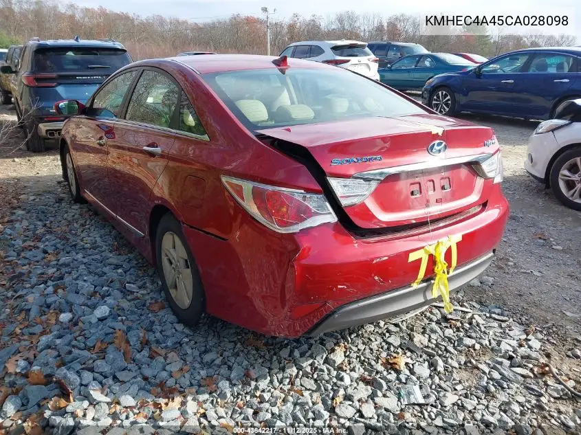 KMHEC4A45CA028098 2012 Hyundai Sonata Hybrid