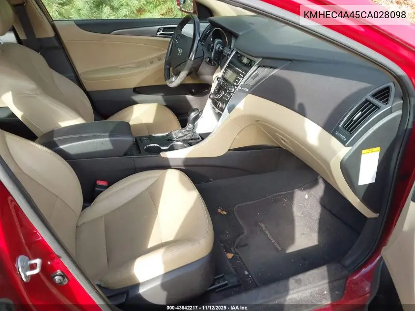 KMHEC4A45CA028098 2012 Hyundai Sonata Hybrid