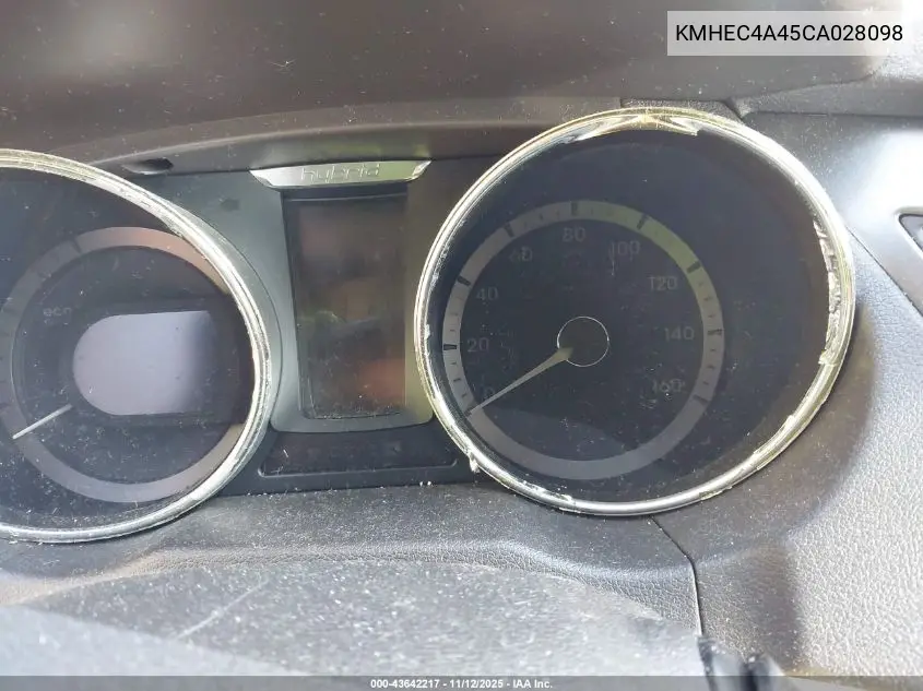 KMHEC4A45CA028098 2012 Hyundai Sonata Hybrid