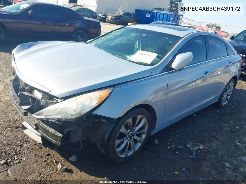 5NPEC4AB3CH439172 2012 Hyundai Sonata Se 2.0T