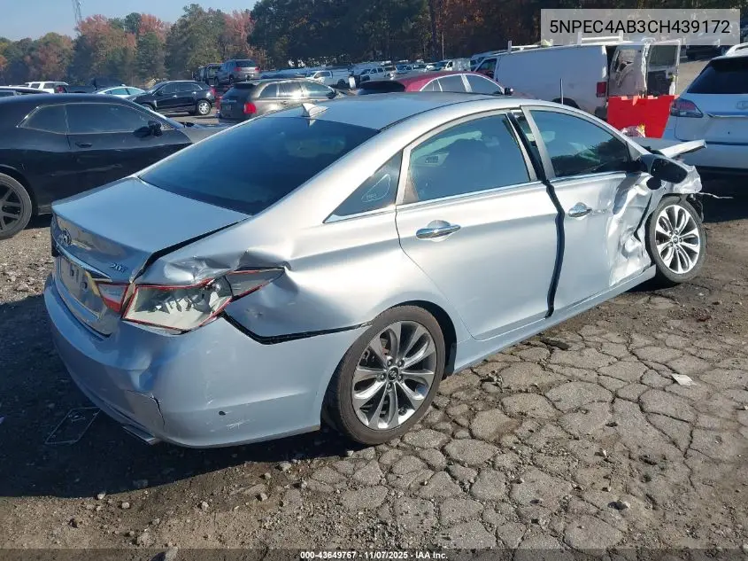 5NPEC4AB3CH439172 2012 Hyundai Sonata Se 2.0T