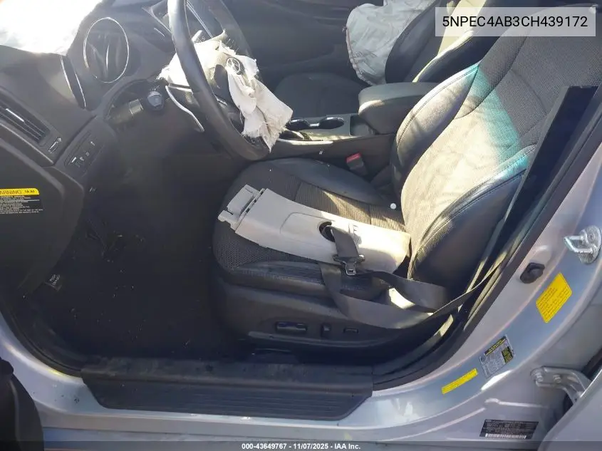 5NPEC4AB3CH439172 2012 Hyundai Sonata Se 2.0T