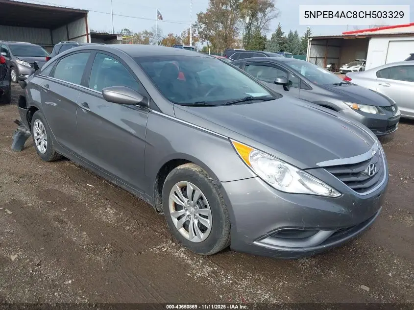 5NPEB4AC8CH503329 2012 Hyundai Sonata Gls