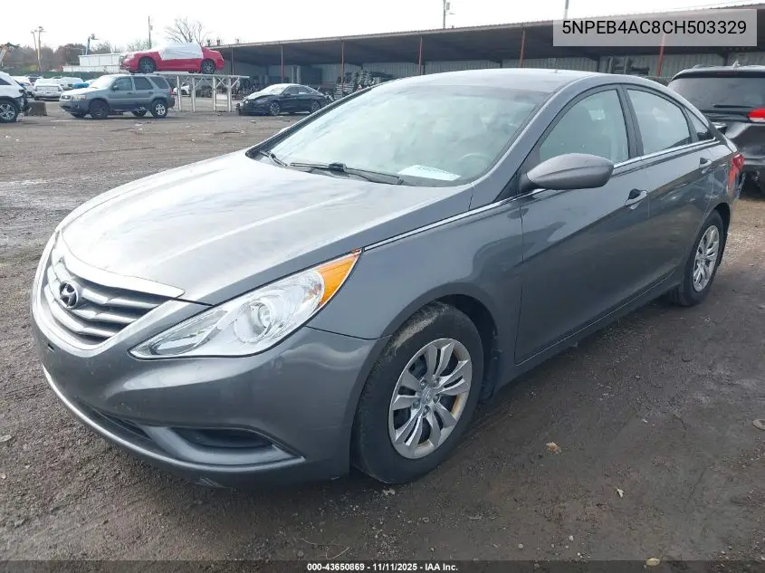 5NPEB4AC8CH503329 2012 Hyundai Sonata Gls