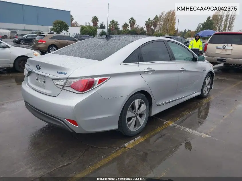 KMHEC4A49CA042375 2012 Hyundai Sonata Hybrid