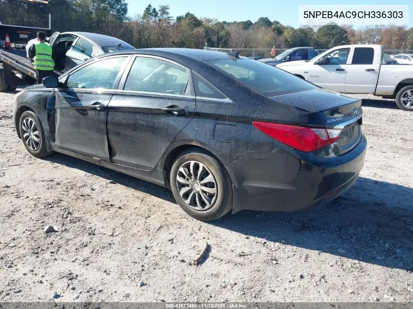 5NPEB4AC9CH336303 2012 Hyundai Sonata Gls