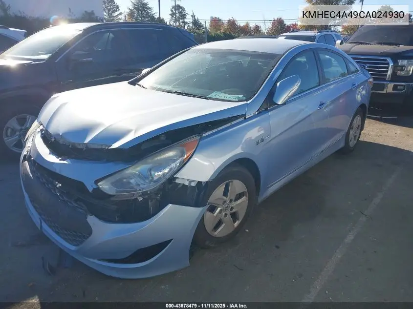 KMHEC4A49CA024930 2012 Hyundai Sonata Hybrid