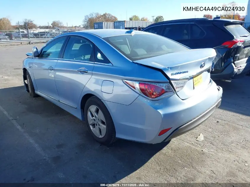 KMHEC4A49CA024930 2012 Hyundai Sonata Hybrid