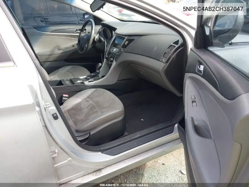 5NPEC4AB2CH387047 2012 Hyundai Sonata Se 2.0T